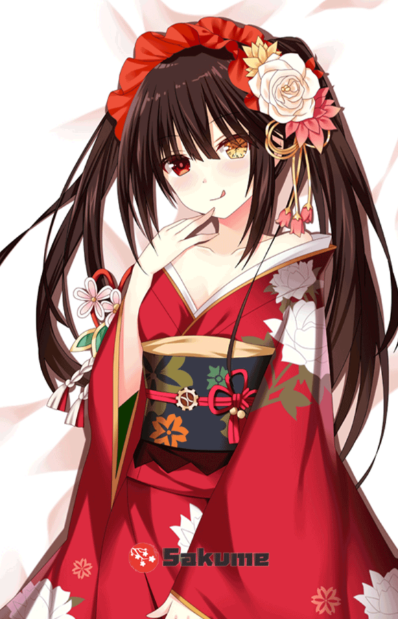 Sakume 9323241 Kimono Kurumi TokisakiDate A Live 1 Waifu Pillow Dakimakura