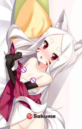 Sakume 9323252 Shiro The Helpful Fox Senko san Body Pillow Dakimakura 1