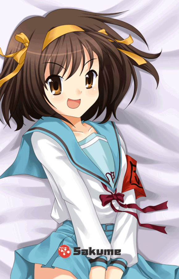 Sakume 9323308 H The Melancholy of Haruhi Suzumiya Haruhi Suzumiya Body Pillow Dakimakura Cover 1