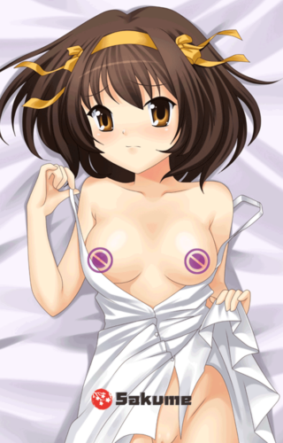 Sakume 9323308 H The Melancholy of Haruhi Suzumiya Haruhi Suzumiya Body Pillow Dakimakura Cover 2