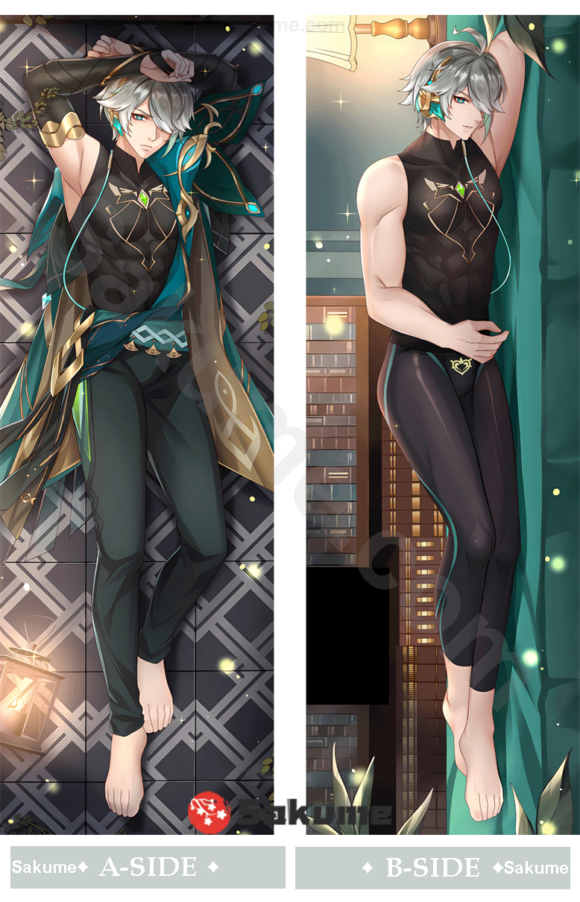 Sakume 9323317 Alhaitham Genshin Impact Body Pillow Dakimakura Cover