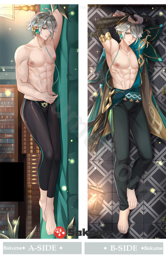 Sakume 9323318 Alhaitham Genshin Impact Body Pillow Dakimakura Cover