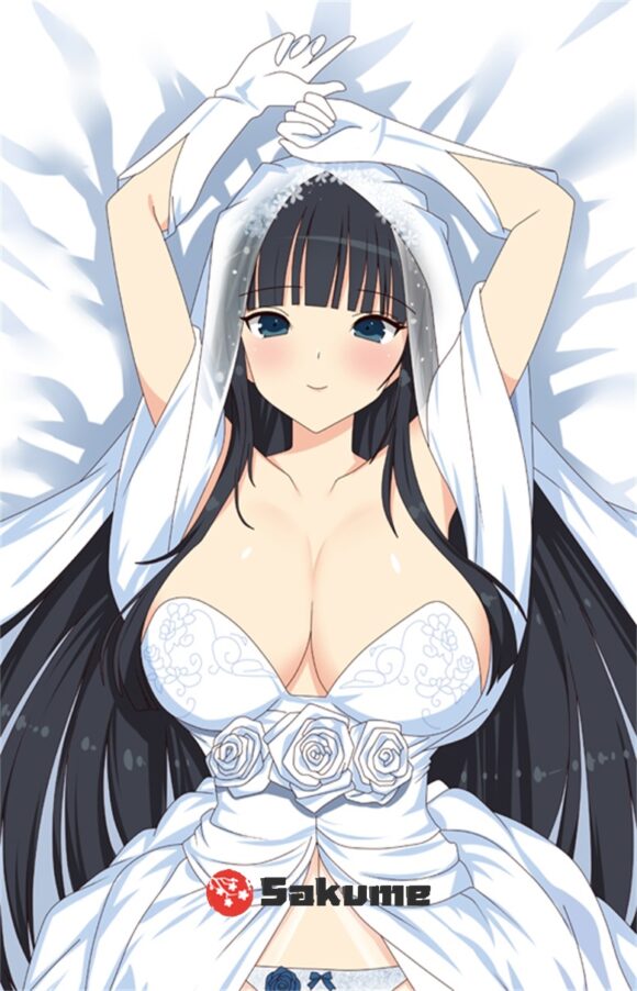 Sakume 9323451 Ikaruga Wedding Ver Senran Kagura 1 Waifu Pillow Body Pillowcase