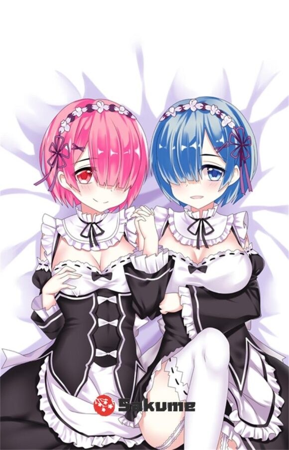 Sakume 9323470 Rem Ram Re Zero Body Pillow 1