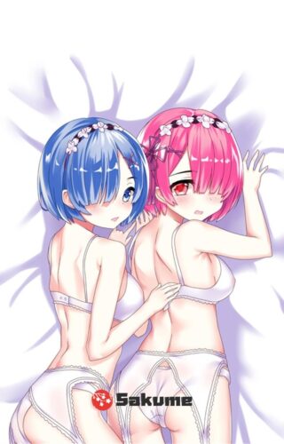 Sakume 9323470 Rem Ram Re Zero Body Pillow 2