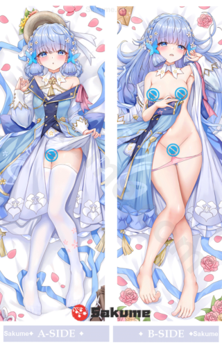 Sakume 9323549 Kamisato Ayaka Genshin Impact Body Pillow Dakimakura Cover