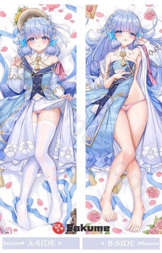 Sakume 9323550 Kamisato Ayaka Genshin Impact Body Pillow Dakimakura Cover