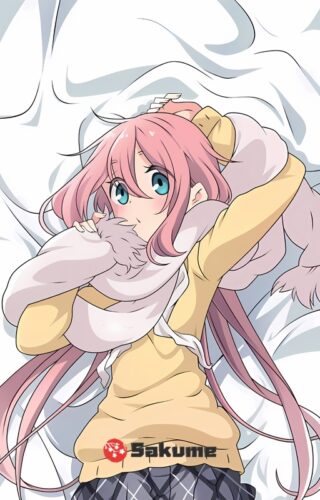 Sakume 9323656 Kagamihara Nadeshiko Laid Back Camp Dakimakura Waifu Pillowcase 1