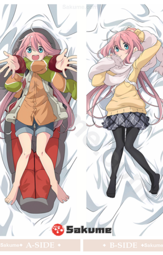 Sakume 9323656 Kagamihara Nadeshiko Laid Back Camp Dakimakura Waifu Pillowcase