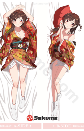 Sakume 9323662 Chizuru Ichinose Kanojo Okarishimasu Dakimakura Waifu Pillowcase