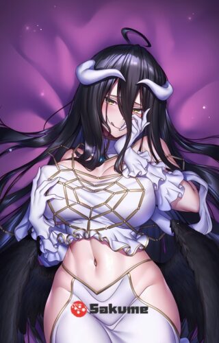 Sakume 9323677 Albedo Overlord Hentai Dakimakura Waifu Pillowcase 1