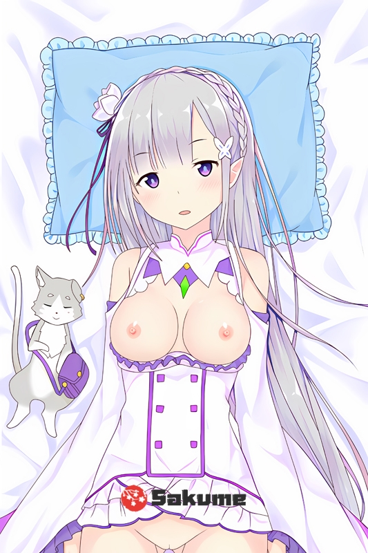 Sakume 9323807 H Emilia ReZero Waifu Body Pillow Dakimakura 1