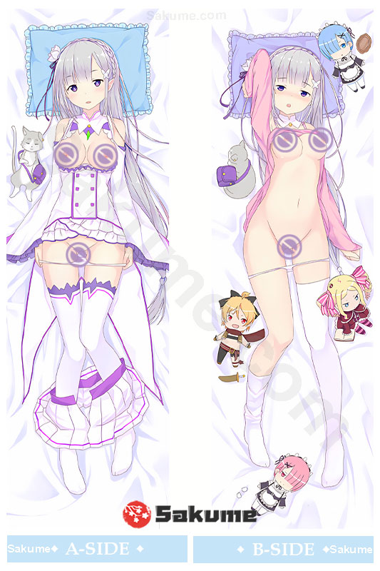 Sakume 9323807 H Emilia ReZero Waifu Body Pillow Dakimakura