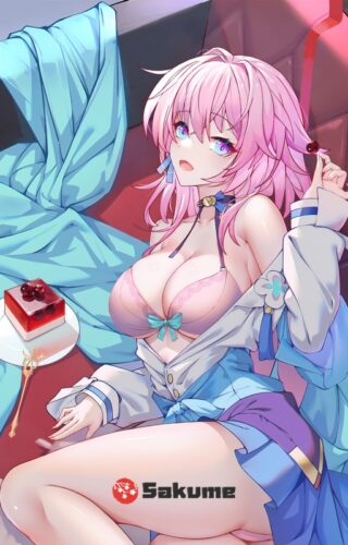 Sakume 9323912 March 7th Honkai Star Rail Body Pillow Dakimakura 1