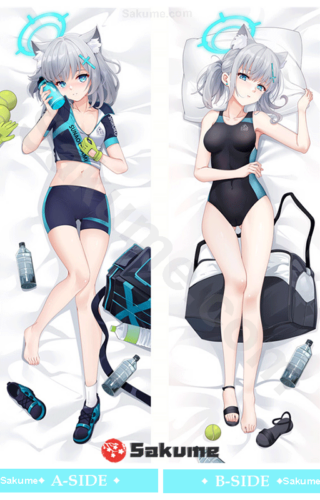 Sakume 9323044 1 Sunaookami Shiroko Swimsuit Blue Archive Body Pillow Dakimakura