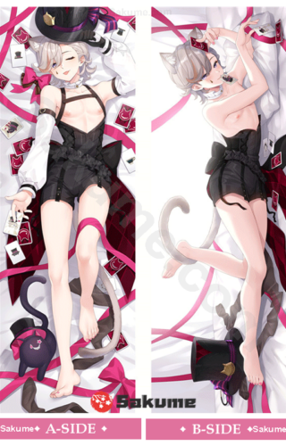 Sakume 9323046 3 Lyney Genshin Impact Body Pillow Dakimakura Cover