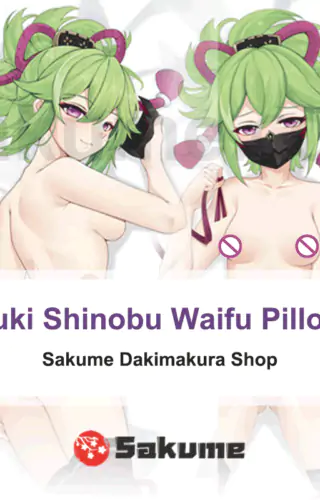 Kuki Shinobu Naked Waifu Body Pillow | Genshin Impact