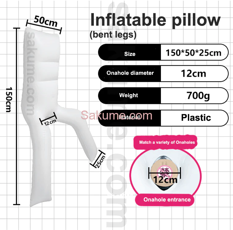 Inflatable Bent Legs Onahole Body Pillow Split Legs Dakimakura