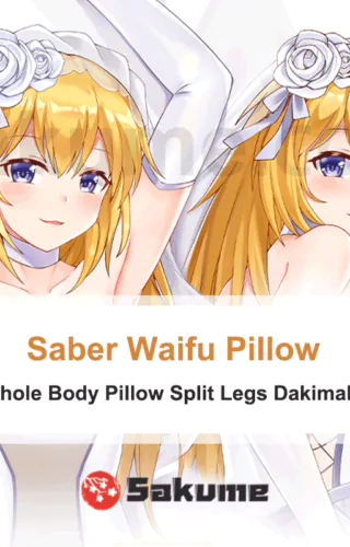 Saber Wedding Dress Waifu Body Pillow Onahole Body Pillow Split Legs Dakimakura | Fate