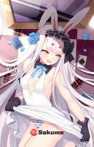 9322035-2 The White Rabbit of Wonderland IJN Shimakaze Waifu Body Pillow | Azur Lane