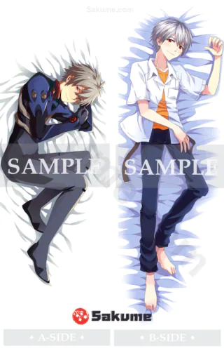 Sakume 9321723 Neon Genesis Evangelion Kaworu Nagisa Male Dakimakura Body Pillow Cover | EVA