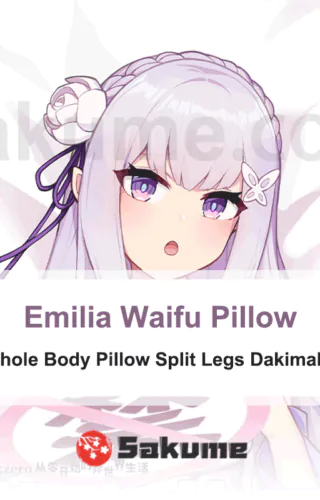 Emilia Hentai Waifu Pillow Onahole Dakimakura Split Legs Dakimakura | Re Zero