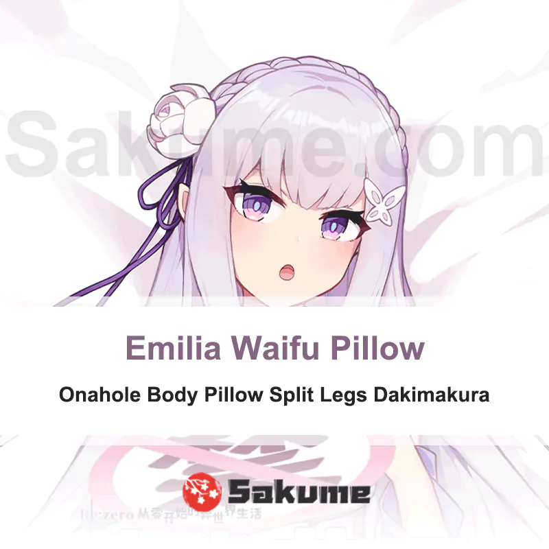 Emilia Hentai Waifu Pillow Onahole Dakimakura Split Legs Dakimakura | Re Zero