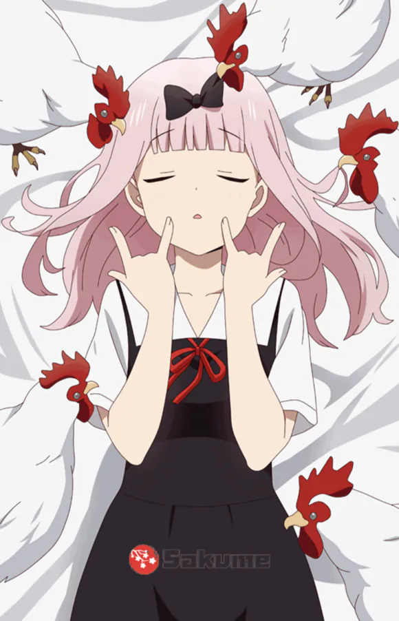 Sakume 93221206 Chika Fujiwara Kaguya sama Love is War Dakimakura Waifu Anime Pillowcase 2