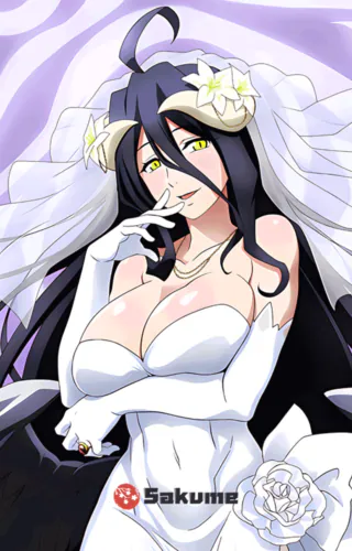 Sakume 93221265 Albedo Overlord Body Pillow Dakimakura 2