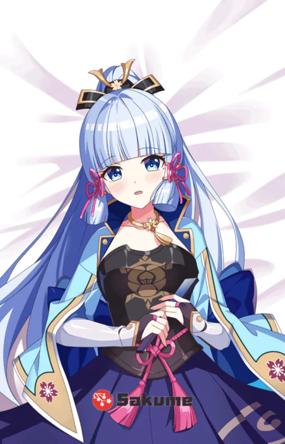 Sakume 9323311 Kamisato Ayaka Genshin Impact Body Pillow Dakimakura Cover 1