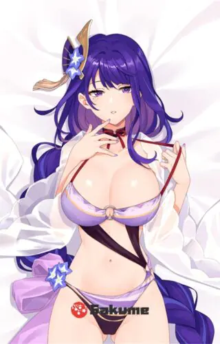 Sakume 9323013 1 Genshin Impact Raiden Shogun Swimsuit Body Pillow 1