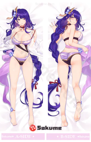 Sakume 9323013 1 Genshin Impact Raiden Shogun Swimsuit Body Pillow