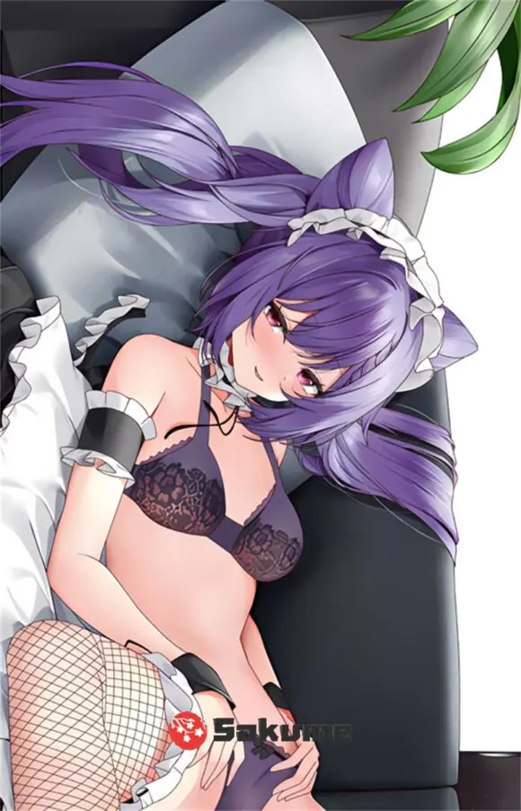 Sakume 9323551 Keqing Genshin Impact 1 Body Pillow Dakimakura Cover