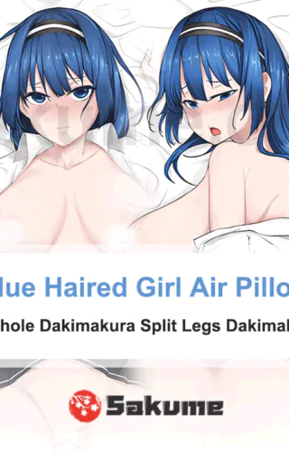 CQ Hentai 13 Blue Haired Girl Air Pillow