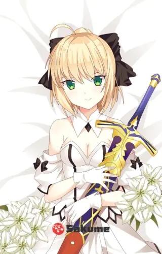 Sakume 9323862 H Saber Fate Body Pillow 1