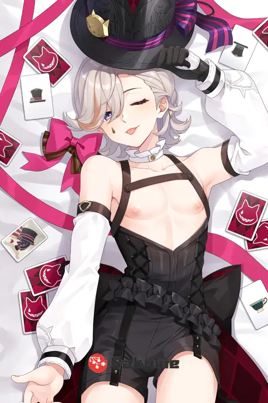Sakume 9323045 3 Lyney Genshin Impact Body Pillow Dakimakura Cover 2