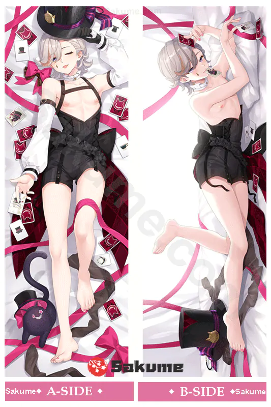 Sakume 9323045 3 Lyney Genshin Impact Body Pillow Dakimakura Cover